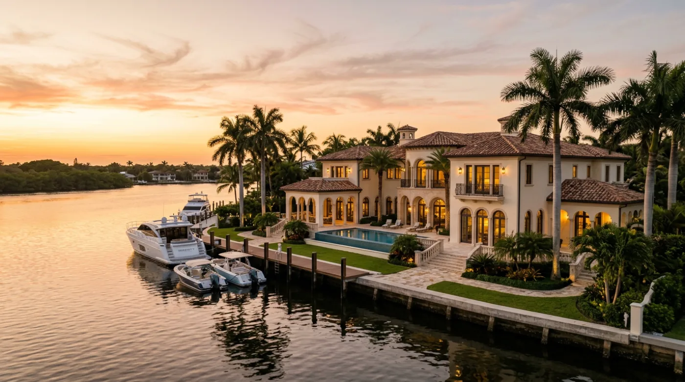 Waterfront estate representing a high-value acquisition
